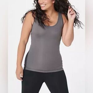 NWT TOMMIE COPPER Women’s Slate Grey Lower Back Support Tank - Size XLarge